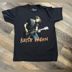 Keith Urban  Shirt Black Short
Sleeve Crew Neck Concert Shirt